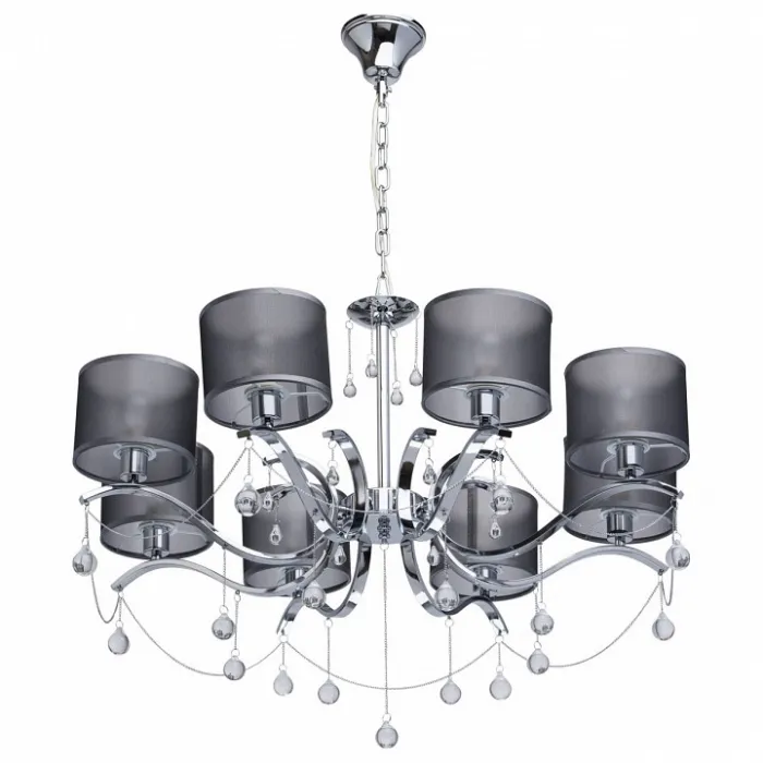 Подвесная люстра MW-Light Федерика 82 379019108 Цвет арматуры хром Цвет плафонов черный от ImperiumLoft