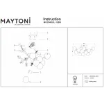 Потолочная люстра Maytoni Dallas MOD545CL-12BS от ImperiumLoft