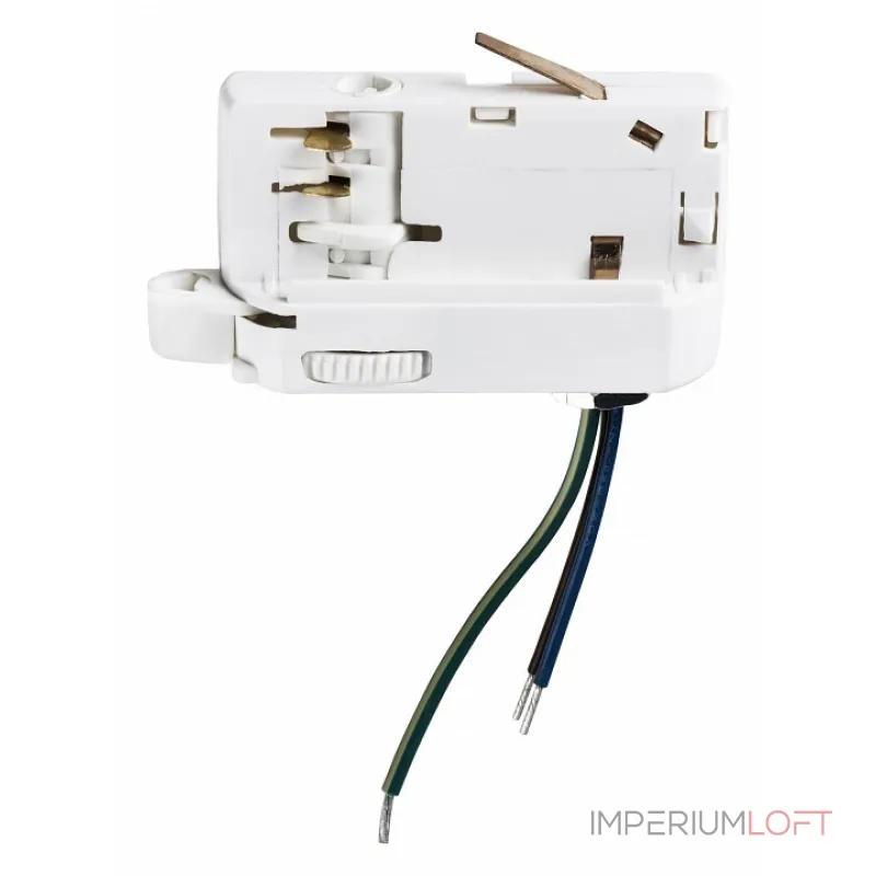 Переходник для трека Lightstar Barra 594006 Цвет арматуры белый Цвет плафонов прозрачный Переходник для трека Lightstar Barra 594006 Цвет арматуры белый Цвет плафонов прозрачный