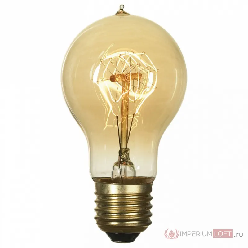 Лампа накаливания Lussole Edisson E27 60Вт 2800K GF-E-719 от ImperiumLoft