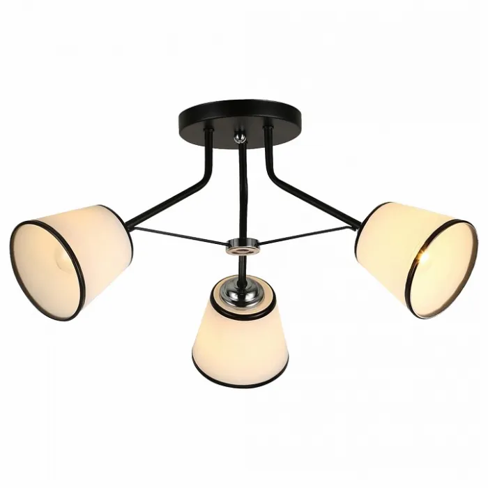 Потолочная люстра TopLight Persis TL1256D-03BK Цвет арматуры хром Цвет плафонов белый от ImperiumLoft