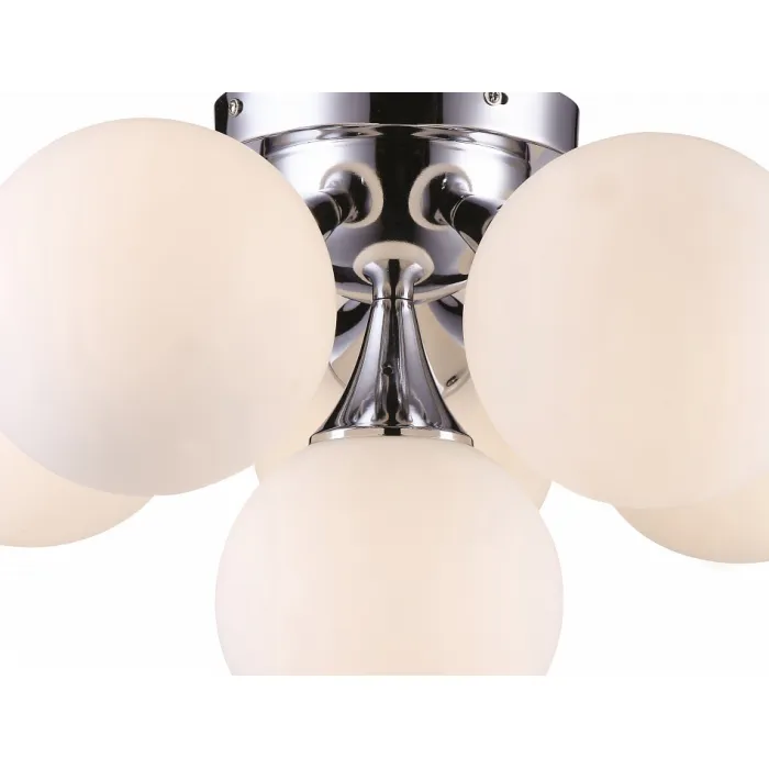 Потолочная люстра Arte Lamp Gelataio A2560PL-6CC Цвет арматуры хром Цвет плафонов белый от ImperiumLoft
