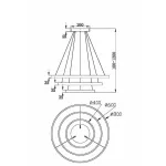 Подвесной светильник Maytoni Rim 3 MOD058PL-L100B3K