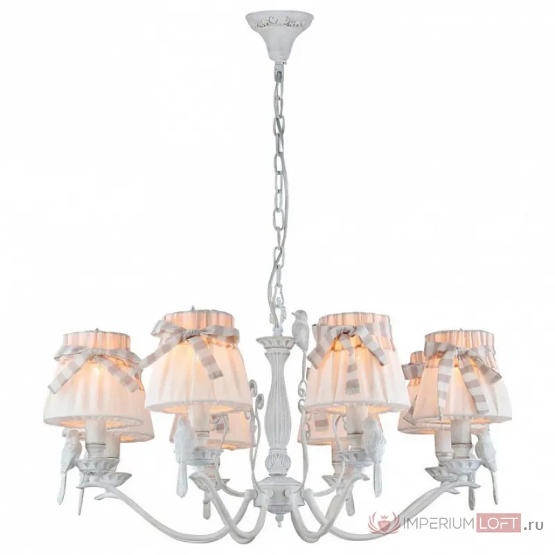 Подвесная люстра Maytoni Bird ARM013-08-W Цвет арматуры белый Цвет плафонов белый от ImperiumLoft