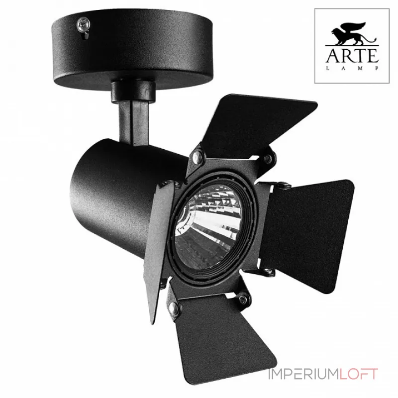 Светильник на штанге Arte Lamp Track Lights A6709AP-1BK Цвет арматуры черный Цвет плафонов черный от ImperiumLoft Светильник на штанге Arte Lamp Track Lights A6709AP-1BK Цвет арматуры черный Цвет плафонов черный от ImperiumLoft