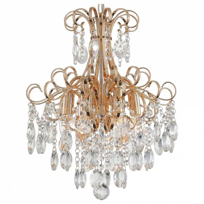 Подвесная люстра ST-Luce Orecchini SL846.203.06 Цвет арматуры золото Цвет плафонов прозрачный от ImperiumLoft