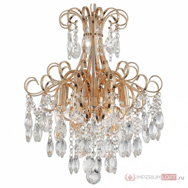 Подвесная люстра ST-Luce Orecchini SL846.203.06 Цвет арматуры золото Цвет плафонов прозрачный от ImperiumLoft