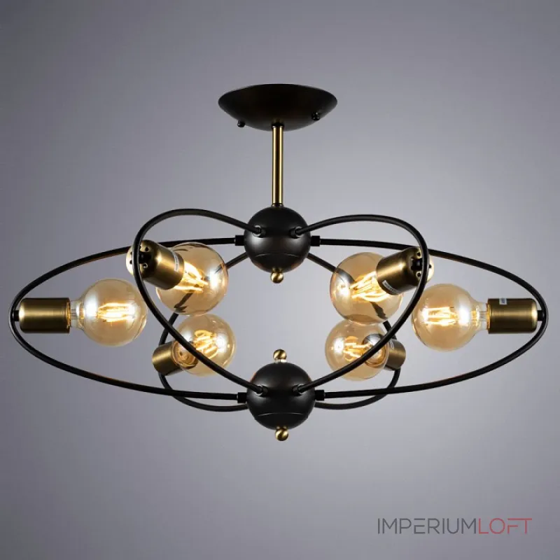 Люстра на штанге Arte Lamp Glasgow A1963PL-6BK Люстра на штанге Arte Lamp Glasgow A1963PL-6BK