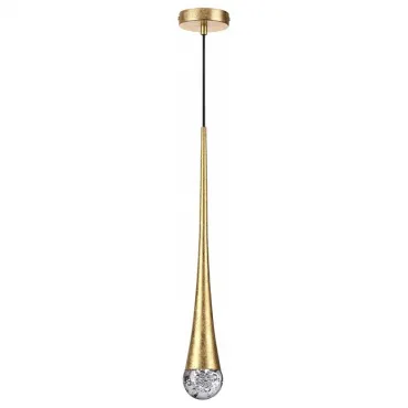 Подвесной светильник Odeon Light Gota 4278/1 Цвет плафонов прозрачный Цвет арматуры золото от ImperiumLoft