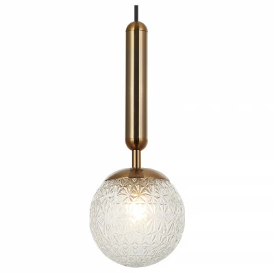 Подвесной светильник Stilfort Felis 2098/00/01P Цвет плафонов прозрачный Цвет арматуры бронза