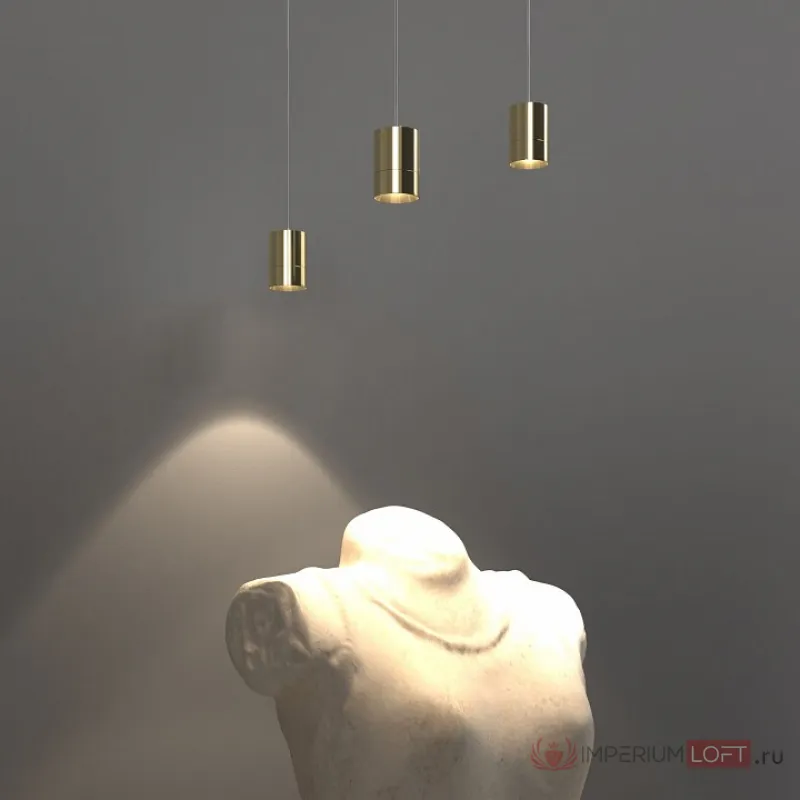 Подвесной светильник Eurosvet Piccolo 50248/1 LED золото от ImperiumLoft