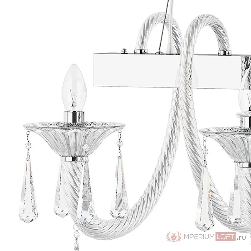 Подвесная люстра Lightstar Corno 821160 Цвет арматуры хром Цвет плафонов прозрачный от ImperiumLoft