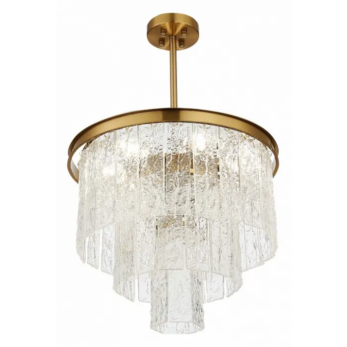 Люстра на штанге ST-Luce Corsia SL1230.302.06 Цвет арматуры Желтый Цвет плафонов Неокрашенный от ImperiumLoft