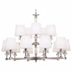 Подвесная люстра Maytoni Riverside MOD018PL-15CH Цвет арматуры хром Цвет плафонов белый от ImperiumLoft