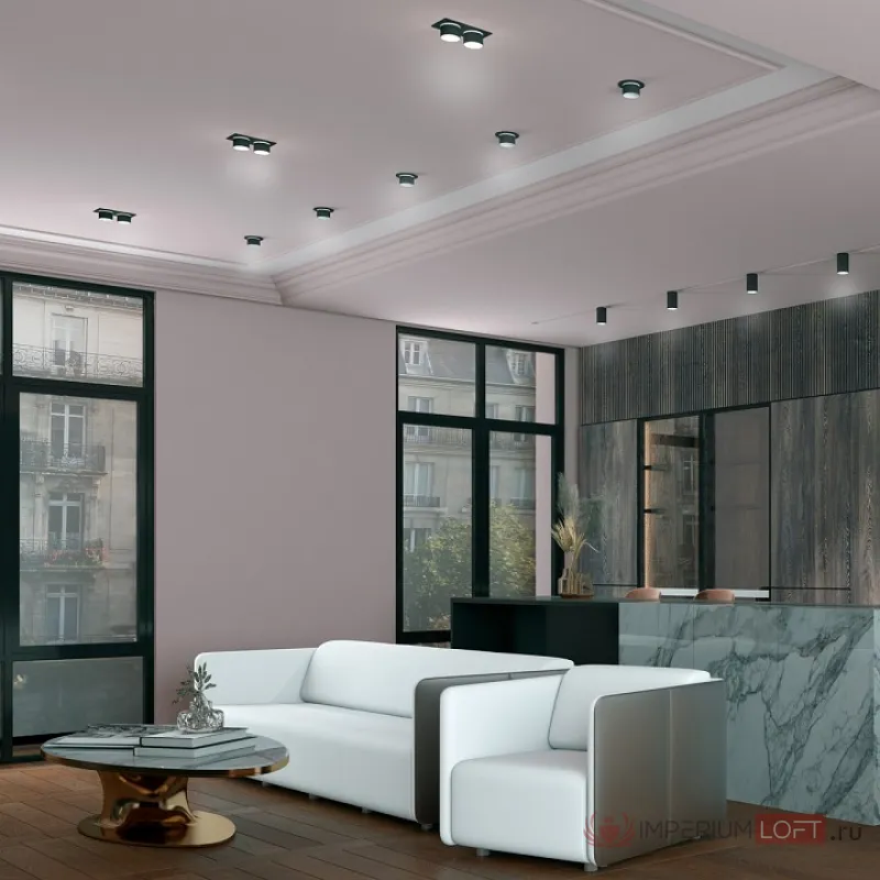Встраиваемый светильник Novotech Lirio 370719 Цвет плафонов черный от ImperiumLoft