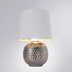 Настольная лампа декоративная Arte Lamp Merga A4001LT-1CC Цвет арматуры Серый Цвет плафонов Белый от ImperiumLoft