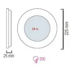 Встраиваемый светильник Horoz Electric Slim HRZ00002153 Цвет арматуры белый от ImperiumLoft