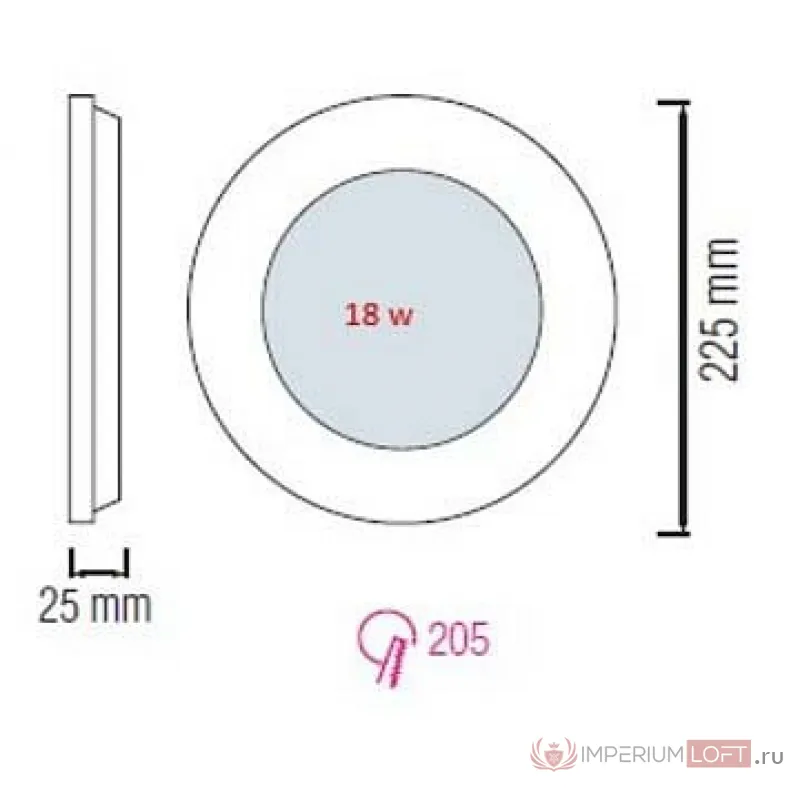 Встраиваемый светильник Horoz Electric Slim HRZ00002153 Цвет арматуры белый от ImperiumLoft