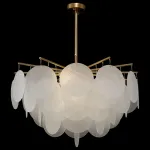 Люстра на штанге Freya Porto FR5104PL-06BS Цвет арматуры латунь Цвет плафонов белый от ImperiumLoft