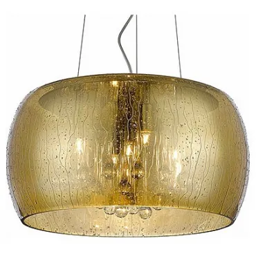Подвесной светильник Zumaline Rain P0076-05L-F7L9 Цвет арматуры хром Цвет плафонов золото