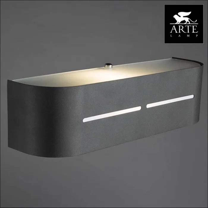 Накладной светильник Arte Lamp Cosmopolitan A7210AP-1BK Цвет арматуры черный Цвет плафонов белый от ImperiumLoft