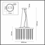 Подвесной светильник Odeon Light York 4788/7 Цвет плафонов прозрачный Цвет арматуры золото от ImperiumLoft