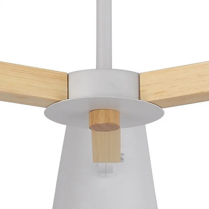 Люстра на штанге Arte Lamp 7141 A7141PL-3WH Цвет арматуры белый Цвет плафонов белый от ImperiumLoft