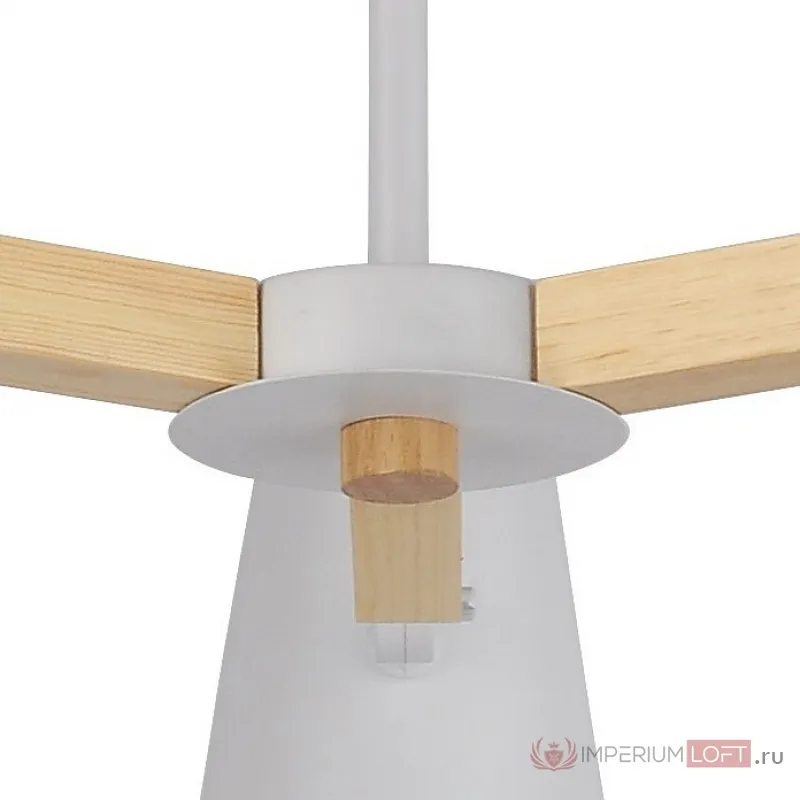 Люстра на штанге Arte Lamp 7141 A7141PL-3WH Цвет арматуры белый Цвет плафонов белый от ImperiumLoft