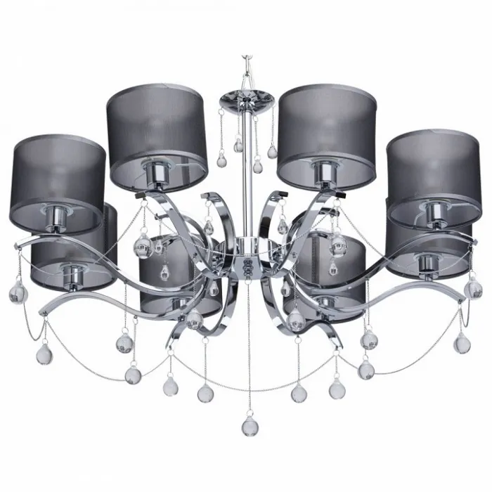 Подвесная люстра MW-Light Федерика 82 379019108 Цвет арматуры хром Цвет плафонов черный от ImperiumLoft