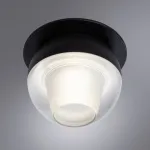 Встраиваемый светильник Arte Lamp Deneb A7249PL-1BK Цвет арматуры Черный Цвет плафонов Серый