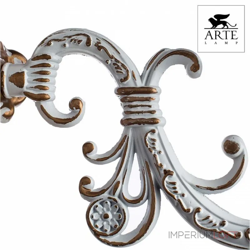 Бра Arte Lamp Delizia A1032AP-2WG Цвет арматуры золото Цвет плафонов белый
