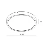 Накладной светильник Donolux S111027 C111027/1 D580 от ImperiumLoft