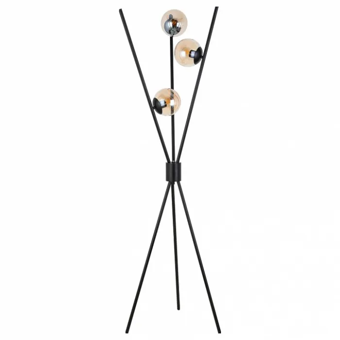 Торшер ST-Luce Stampo SL549.505.03 Цвет арматуры черный Цвет плафонов янтарный от ImperiumLoft