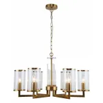 Подвесная люстра Stilfort Vase 1046/05/06P Цвет плафонов серый Цвет арматуры золото