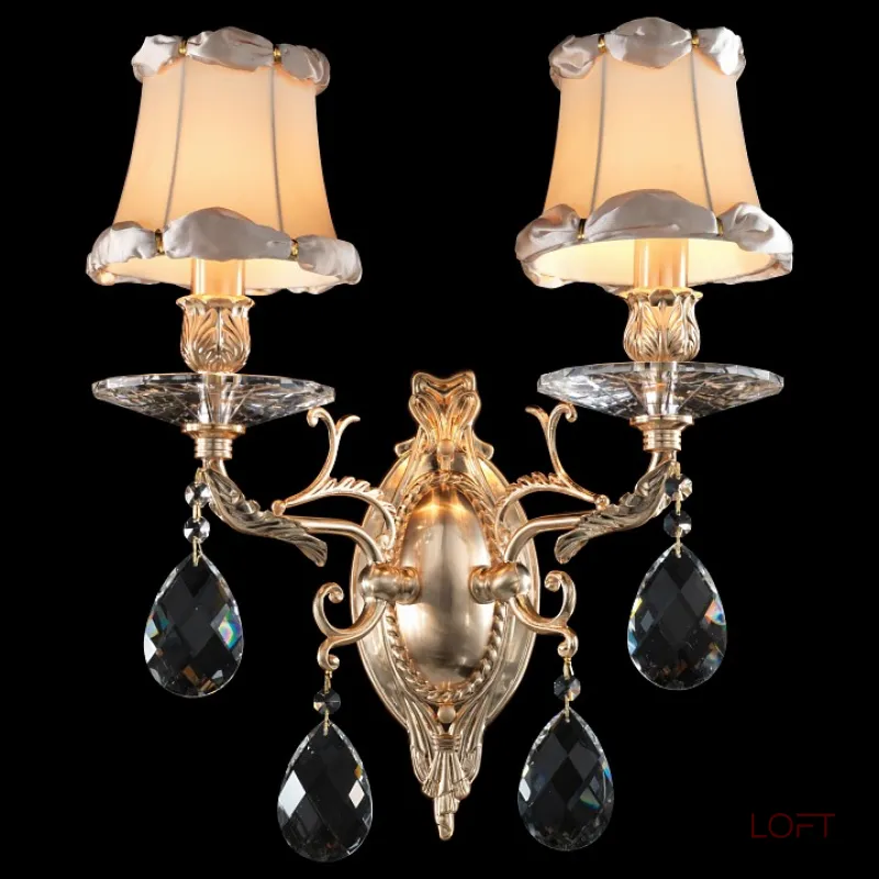 Бра Osgona Fiocco 701621 Цвет арматуры латунь Цвет плафонов кремовый от ImperiumLoft Бра Osgona Fiocco 701621 Цвет арматуры латунь Цвет плафонов кремовый от ImperiumLoft