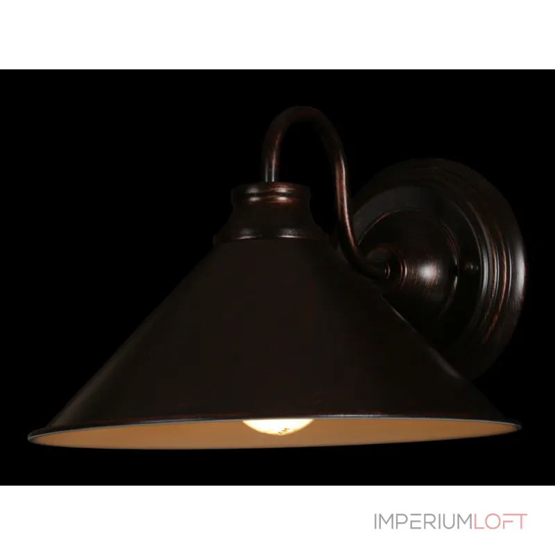 Бра Arte Lamp Cone A9330AP-1BR Цвет арматуры коричневый Цвет плафонов коричневый Бра Arte Lamp Cone A9330AP-1BR Цвет арматуры коричневый Цвет плафонов коричневый