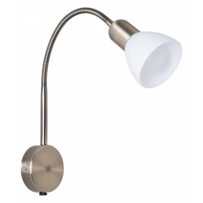 Бра Arte Lamp Falena A3116AP-1AB Цвет арматуры Коричневый Цвет плафонов Белый от ImperiumLoft