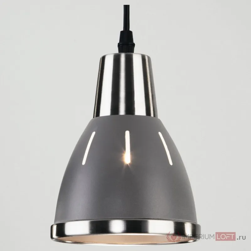 Подвесной светильник Eurosvet Nort 50173/1 серый Цвет плафонов хром Цвет арматуры хром от ImperiumLoft