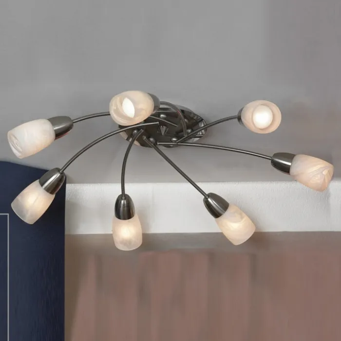 Потолочная люстра Lussole Cevedale LSQ-6907-07 Цвет арматуры хром от ImperiumLoft
