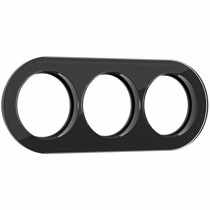 Рамка на 3 поста Werkel WL21-frame-03 (черный) Цвет арматуры черный Цвет плафонов белый от ImperiumLoft