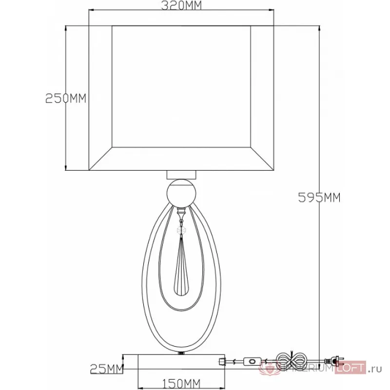 Настольная лампа декоративная Moderli Dark V2582-1T от ImperiumLoft