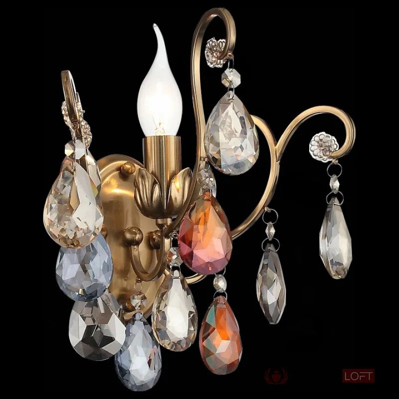 Бра ST-Luce Vianeta SL421.301.01 Цвет арматуры бронза Цвет плафонов разноцветный от ImperiumLoft