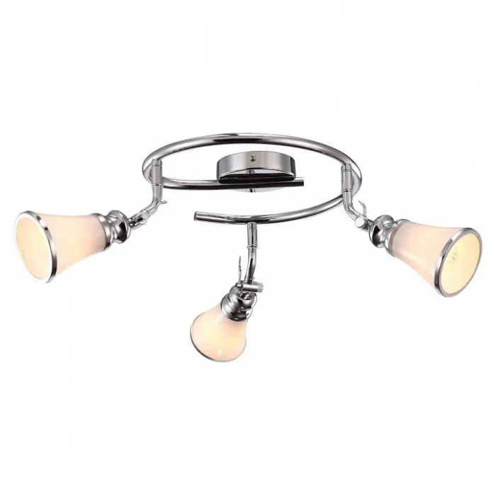 Спот Arte Lamp Vento A9231PL-3CC Цвет арматуры хром Цвет плафонов белый от ImperiumLoft