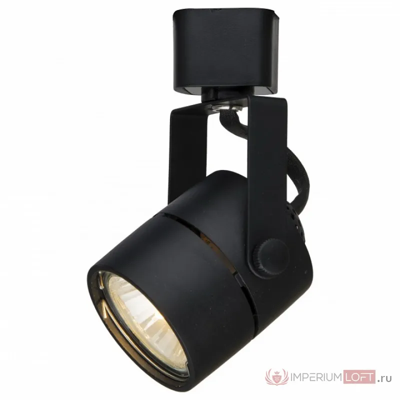 Светильник на штанге Arte Lamp Track Lights A1310PL-1BK Цвет арматуры черный Цвет плафонов черный от ImperiumLoft