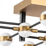 Потолочная люстра Lightstar Bergamo 745147 Цвет плафонов белый Цвет арматуры золото от ImperiumLoft