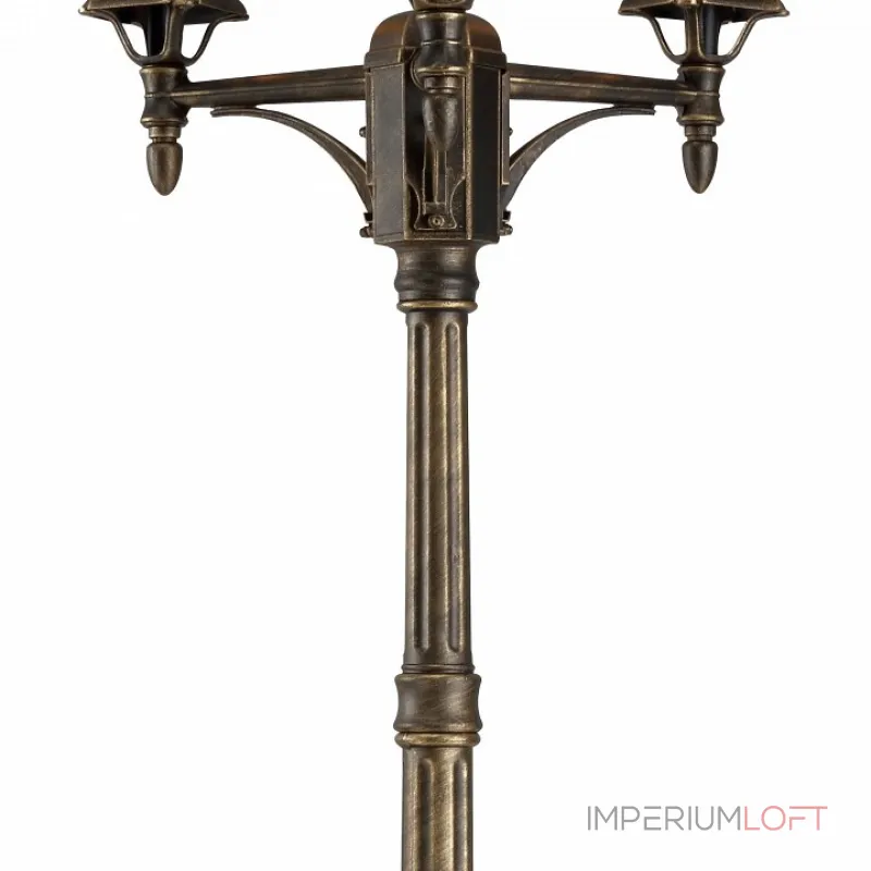Фонарный столб Arte Lamp Atlanta A1047PA-3BN Цвет арматуры бронза Цвет плафонов прозрачный