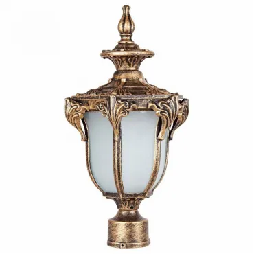 Наземный низкий светильник Feron Флоренция 11425 Цвет арматуры золото Цвет плафонов белый
