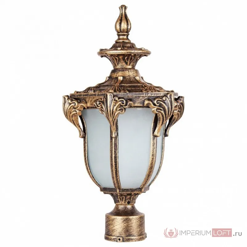 Наземный низкий светильник Feron Флоренция 11425 Цвет арматуры золото Цвет плафонов белый от ImperiumLoft