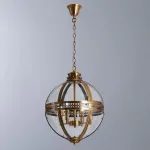 Подвесной светильник Divinare Sfera 2027/17 SP-4 Цвет арматуры латунь Цвет плафонов прозрачный от ImperiumLoft