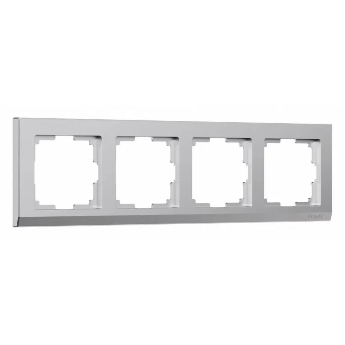 Рамка на 4 поста Werkel Stark серебряный матовый W0041865 от ImperiumLoft